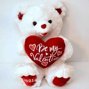 Dan Dee Sweetheart Teddy Bear Valentines Plush Stuffed Animal 2021 White Red 19"